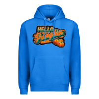 True Royal hello pumpkin black Premium Hoodie - JahusDesignShop