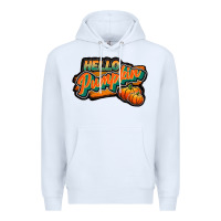 White hello pumpkin black Premium Hoodie - JahusDesignShop