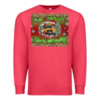 Cardinal Christmas school bus Premium Sweatshirt - texasbilliewilder