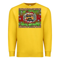 Lemon Christmas school bus Premium Sweatshirt - texasbilliewilder