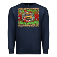 Navy Christmas school bus Premium Sweatshirt - texasbilliewilder