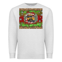 Oatmeal Heather Christmas school bus Premium Sweatshirt - texasbilliewilder