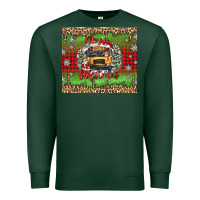 Sports Green Christmas school bus Premium Sweatshirt - texasbilliewilder