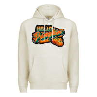 Oatmeal Heather hello pumpkin black Premium Hoodie - JahusDesignShop