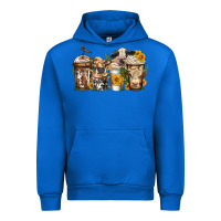 Cobalt cows coffee cups Urban Hoodie - Jasminsmagicworld