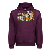 Mauve Wine cows coffee cups Urban Hoodie - Jasminsmagicworld