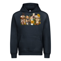 Navy cows coffee cups Urban Hoodie - Jasminsmagicworld