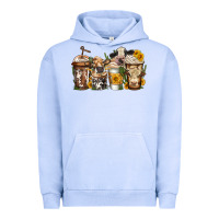 Pigment Grape Ice cows coffee cups Urban Hoodie - Jasminsmagicworld