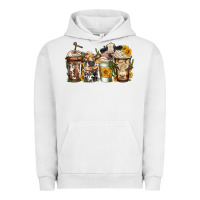 Pigment Lunar Rock cows coffee cups Urban Hoodie - Jasminsmagicworld