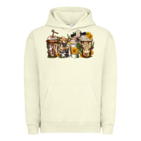 Pigment Pistachio cows coffee cups Urban Hoodie - Jasminsmagicworld