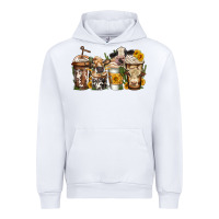 White cows coffee cups Urban Hoodie - Jasminsmagicworld