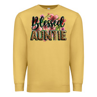 Antique Gold flowers blessed auntie Premium Sweatshirt - Zillion Design Studio