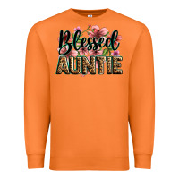Carrot flowers blessed auntie Premium Sweatshirt - Zillion Design Studio