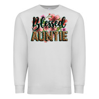 Dove Grey flowers blessed auntie Premium Sweatshirt - Zillion Design Studio