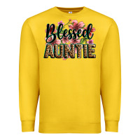 Lemon flowers blessed auntie Premium Sweatshirt - Zillion Design Studio