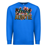 True Royal flowers blessed auntie Premium Sweatshirt - Zillion Design Studio