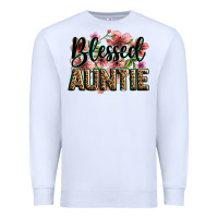 White flowers blessed auntie Premium Sweatshirt - Zillion Design Studio