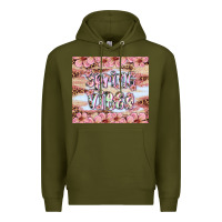 Army Green spring vibes Premium Hoodie - Artiststas