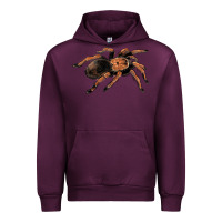 Mauve Wine Mexican Red Knee Tarantula Urban Hoodie - LillyAllenDesigns