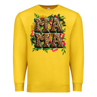Lemon floral leopard mama Premium Sweatshirt - Zillion Design Studio