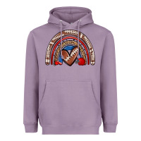 Lavender football rainbow Heavyweight Hoodie - Zillion Design Studio