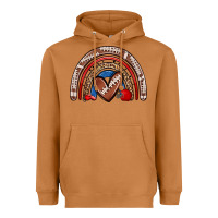 Meerkat football rainbow Heavyweight Hoodie - Zillion Design Studio