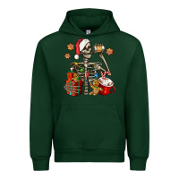 Forest Green christmas skeleton coffee Urban Hoodie - Jasminsmagicworld