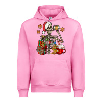 Fuchsia Pink christmas skeleton coffee Urban Hoodie - Jasminsmagicworld