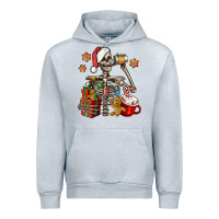 Heather Grey christmas skeleton coffee Urban Hoodie - Jasminsmagicworld