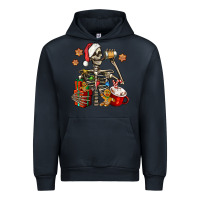 Navy christmas skeleton coffee Urban Hoodie - Jasminsmagicworld