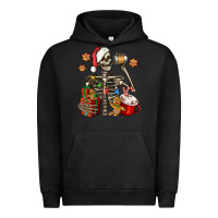 Pigment Black christmas skeleton coffee Urban Hoodie - Jasminsmagicworld