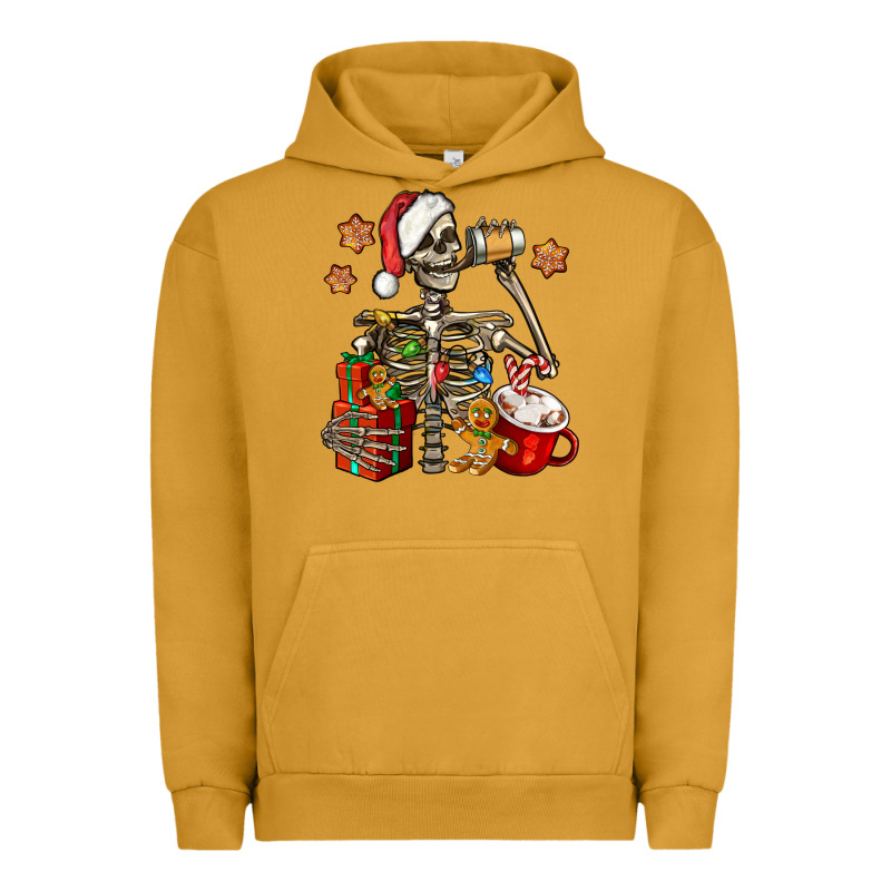 Christmas Skeleton Coffee Urban Hoodie by Jasminsmagicworld | Teevron