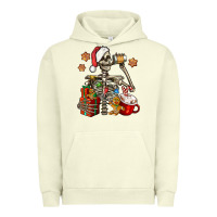 Pigment Pistachio christmas skeleton coffee Urban Hoodie - Jasminsmagicworld