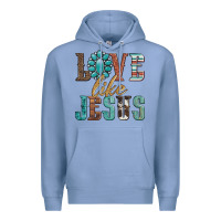 Colony Blue love like jesus Premium Hoodie - Artiststas