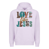 Lilac love like jesus Premium Hoodie - Artiststas