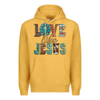 Mustard love like jesus Premium Hoodie - Artiststas