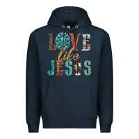 Navy love like jesus Premium Hoodie - Artiststas