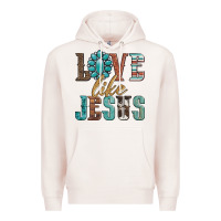 Pale Pink love like jesus Premium Hoodie - Artiststas