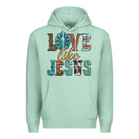 Seafoam love like jesus Premium Hoodie - Artiststas