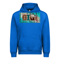 Cobalt western turquoise gigi license plate Urban Hoodie - BarkalooDesign