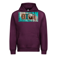 Mauve Wine western turquoise gigi license plate Urban Hoodie - BarkalooDesign