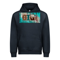 Navy western turquoise gigi license plate Urban Hoodie - BarkalooDesign