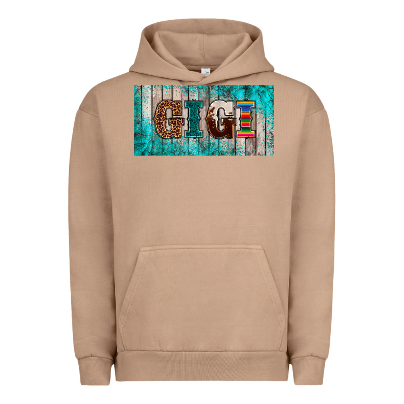 Western Turquoise Gigi License Plate Urban Hoodie by BarkalooDesign | Teevron