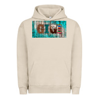 Pigment French Oak western turquoise gigi license plate Urban Hoodie - BarkalooDesign
