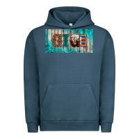 Pigment Midnight Navy western turquoise gigi license plate Urban Hoodie - BarkalooDesign