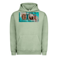 Pigment Oil Green western turquoise gigi license plate Urban Hoodie - BarkalooDesign