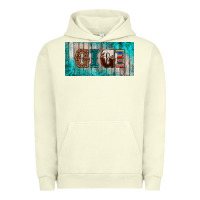 Pigment Pistachio western turquoise gigi license plate Urban Hoodie - BarkalooDesign