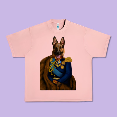 Pet Portraits, Custom Pet Portraits, Renaissance Pet Portraits, Custom Urban Heavy Tee Designed By Ranaportraitstore