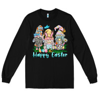 Black happy easter gnome Long Sleeve Tee - BarkalooDesign
