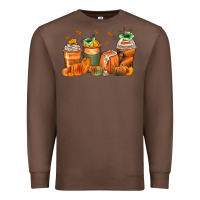 Chestnut pumpkins coffee cups Premium Sweatshirt - Zillion Design Studio
